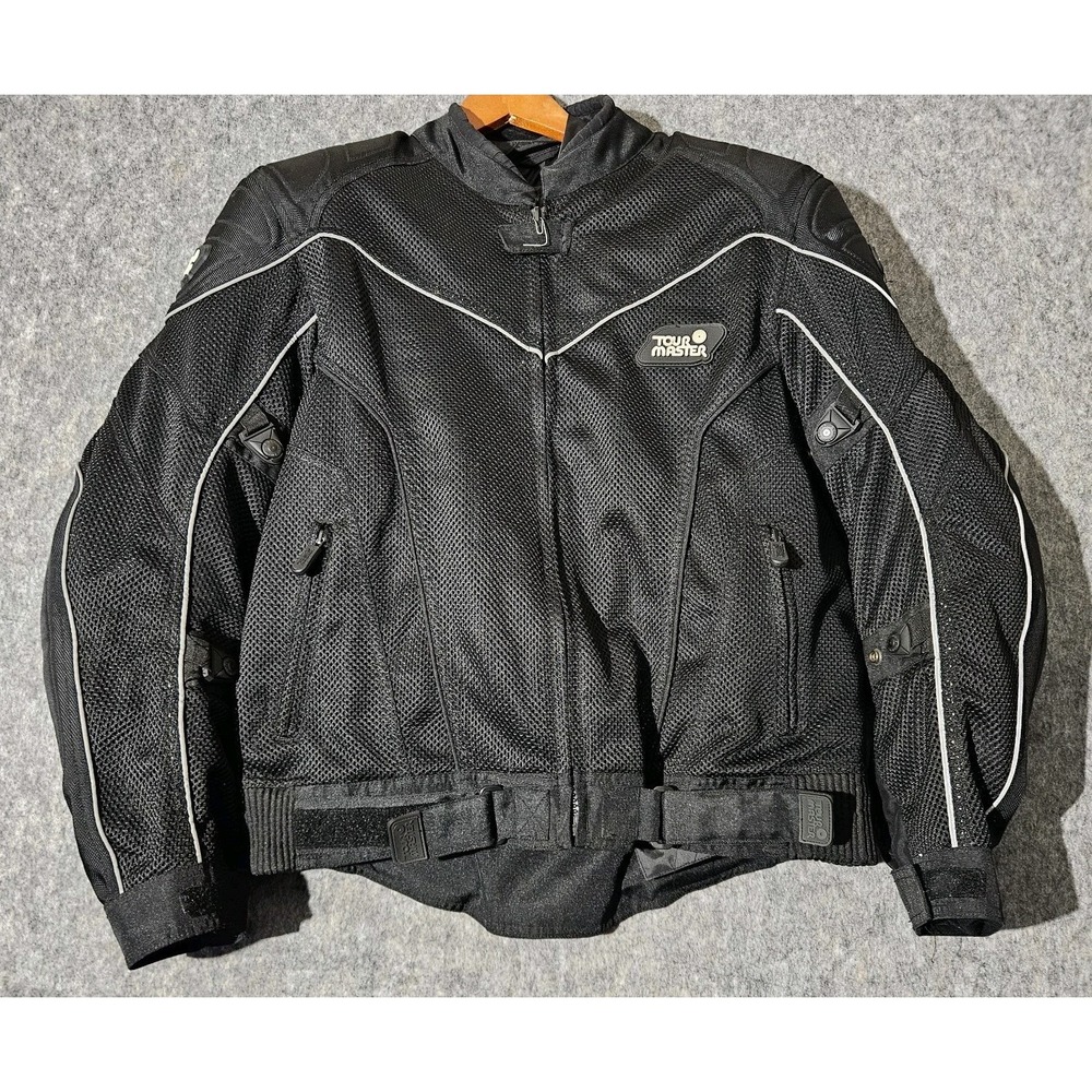Tourmaster Intake Series Motorcycle Jacket Men's Medium 42 Black Protection